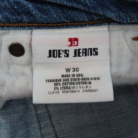 Joes Jeans Womens 30 Light Blue Denim Jean Pants Straight Leg Bootcut Hem Boot - Picture 8 of 11